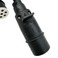 Conector de Enchufe para Remolque LEVI AB-51 al por Mayor, Conector de 7 Pines, Cable de Remolque de 7 Pines, 12V, ABS, Cobre, Alimentación, Cable en Espiral