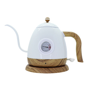 Hervidor de agua eléctrico retro de caña larga con pantalla de temperatura, estándar estadounidense de 110 V, tipo cuello de cisne - Product Image 3