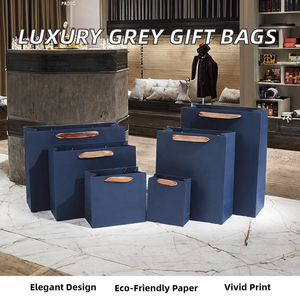 Personal Brand Accept Ready Ship Art Paper Craft Hot Stamping Recyclable Flat Handles <b>Small</b> Business Luxury <b>Gift</b> Bags - Product Image 2