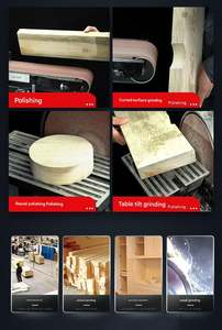 <span class=keywords><strong>Ponceuse</strong></span> à bande électrique multifonctionnelle compacte <span class=keywords><strong>pour</strong></span> le bois et le métal, idéale <span class=keywords><strong>pour</strong></span> les usines de fabrication, état neuf, avec engrenage central - Product Image 6