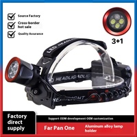 Phare étanche pour mines Focus réglable Led Zoomable Usb Rechargeable Chasse Plongée Lampe frontale rechargeable