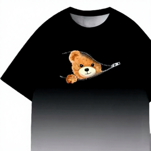 Camiseta Deportiva Casual de Manga Corta para Hombre, Cuello Redondo, Tejido Transpirable con Estampado Digital, Corte Holgado - Product Image 4