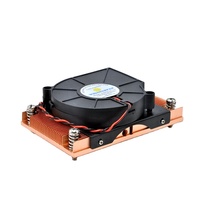 Ventilador enfriador de CPU de refrigeración líquida Axial WellSunFan, nuevo enchufe 775 1155 1156 2011 para carcasa de ordenador, Conector de 4 pines, disipador de calor negro