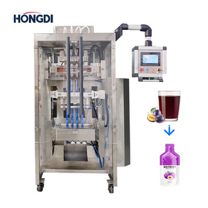 Liquid packaging <b>machine</b> with 4 columns is suitable for packaging plum <b>juice</b> and honey. - Product Image 2