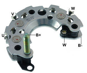 <span class=keywords><strong>Alternateur</strong></span> de voiture automatique YAGUANG OEM MA0101 12V nouvelles pièces de redresseur avec dissipateur de chaleur en aluminium et 6 diodes X 50A - Product Image 1