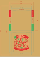 Fabricant puissant de boîte à pizza personnalisée à emporter boîte à pizza personnalisée simple