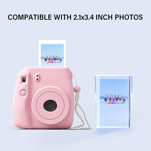 Bán Buôn Trong Suốt Đứng Miễn Phí Máy Tính Để Bàn <span class=keywords><strong>Mini</strong></span> Khung Ảnh Từ Tính Trống Acrylic Nam Châm Tủ Lạnh Hình Ảnh Ngay Lập Tức Chủ - Product Image 3