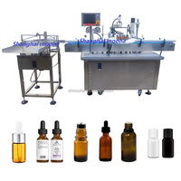 Machine automatique de remplissage, scellage et bouchage de flacons de 10 ml pour banc de travail, machine de remplissage et de bouchage de flacons roll-on