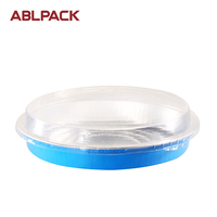 580ml Runde große Aluminium folie Lebensmittel pfanne Pizza Obst kuchen Käsekuchen Zitronen kuchen Folien platten