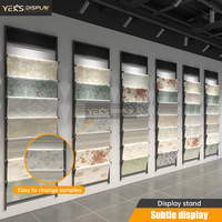 Factory Direct Modern Metal Freestanding Tiered Carpet Display Rack Commercial Multi-Style Sample Stand Showroom Exhibition