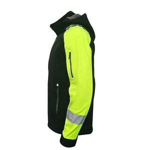 Oem quần áo an ninh vỏ mềm <span class=keywords><strong>Hi</strong></span> khả năng <span class=keywords><strong>hi</strong></span>ển thị Áo khoác cho người đàn ông Windproof - Product Image 2