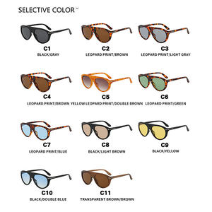 نظارات XUEDIAO الأكثر مبيعًا للرجال والنساء بتصميم كلاسيكي على الطراز التجريبي باللون الوردي والأخضر UV400 متدرج بالجملة - Product Image 4