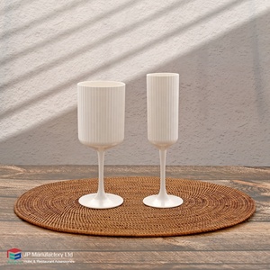 All'ingrosso festa di nozze 5.5oz plastica a strisce di Champagne tazze colorate calici in policarbonato Barware - Product Image 4