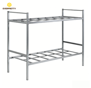 Lit superposé moderne et économique en métal pour dortoir scolaire, avec <span class=keywords><strong>sommier</strong></span> grillagé, idéal pour appartements et hôtels - Product Image 1