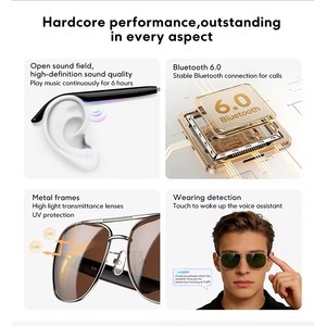 แว่นตาอัจฉริยะ Blackview รุ่น D1 Pro มาตรฐาน IP54 ระบบเสียงแบบ Open Sound Field พร้อมผู้ช่วยเสียง ป้องกันรังสียูวีสำหรับกิจกรรมกลางแจ้ง - Product Image 6