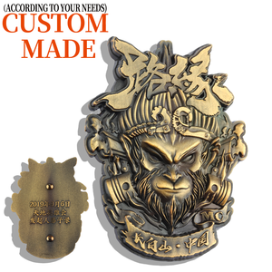 Oeuvre gratuite épingles en métal en alliage de zinc résine époxy pins metalicos plaqué or épinglette Logo personnalisé pour cadeaux d'affaires - Product Image 5