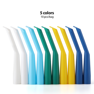 Matériel dentaire 10 pièces embouts d'aspiration forts autoclavables embouts d'évacuation de bec de canard dentaire - Product Image 6