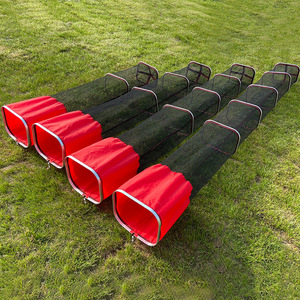 ตะกร้าใส่ปลาแบบพับได้ ทำจากไนลอน พร้อมขอบโลหะผสมและฐานเสริมความแข็งแรง สำหรับตกปลาดำในบ่อ - Product Image 2