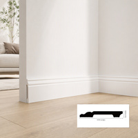 Plinthes en PVC de fabrication directe Amer Factory Direct, moulures pour murs, moulures murales en polystyrène filmé pour la décoration murale