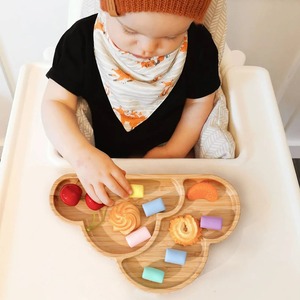 Juegos de alimentación para bebés <span class=keywords><strong>6</strong></span> en 1, juego de comedor para bebés, mantel de mesa de silicona, plato, cuenco, cuchara, tenedor, taza para sorber, <span class=keywords><strong>vajilla</strong></span> en la nube - Product Image 4