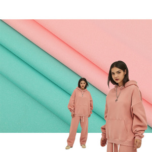W888 Pháp Terry Hoodie Vải Chống-Pilling Cotton Giống Như Chất Liệu 95% <span class=keywords><strong>Polyester</strong></span> 5% Spandex Twill Hiệu Ứng Vải Nhà Sản Xuất - Product Image 1