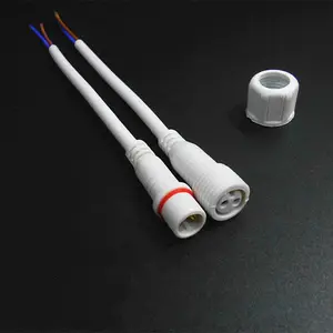 Strip Led Kabel Daya, Satu Warna Pria Ke Perempuan Kabel Daya Tahan Air 2 Pin Konektor Tahan Air