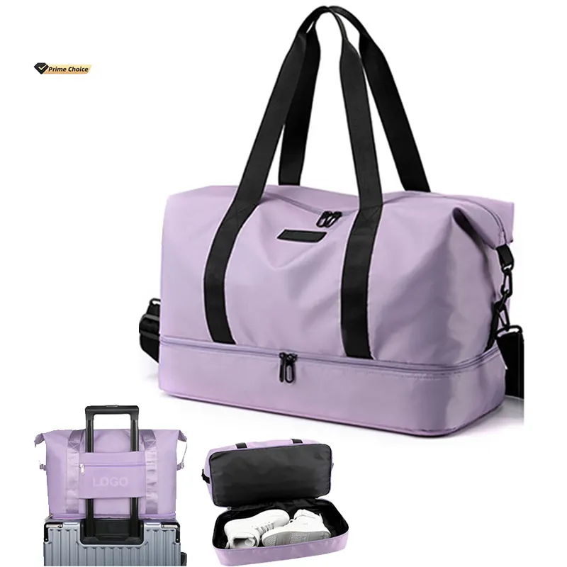 Custom Weekender Sacos De Viagem Esportes Homens Meninas Mulheres Duffel Overnight Grande Capacidade Tote Gym Bag Bagagem Weekend Bag para as mulheres