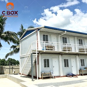 Cbox Prefab Mining Camp Double Layer Worker Dormitory Staircase Modern Design Living Room Bedroom for <b>Flat</b> Pack Container House - Product Image 3