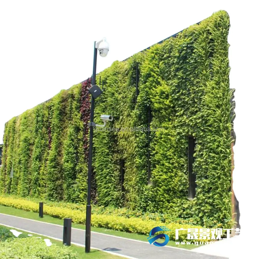 Plastic wall decor Artificial Grass hanging Plant high quality Building outdoor decoration