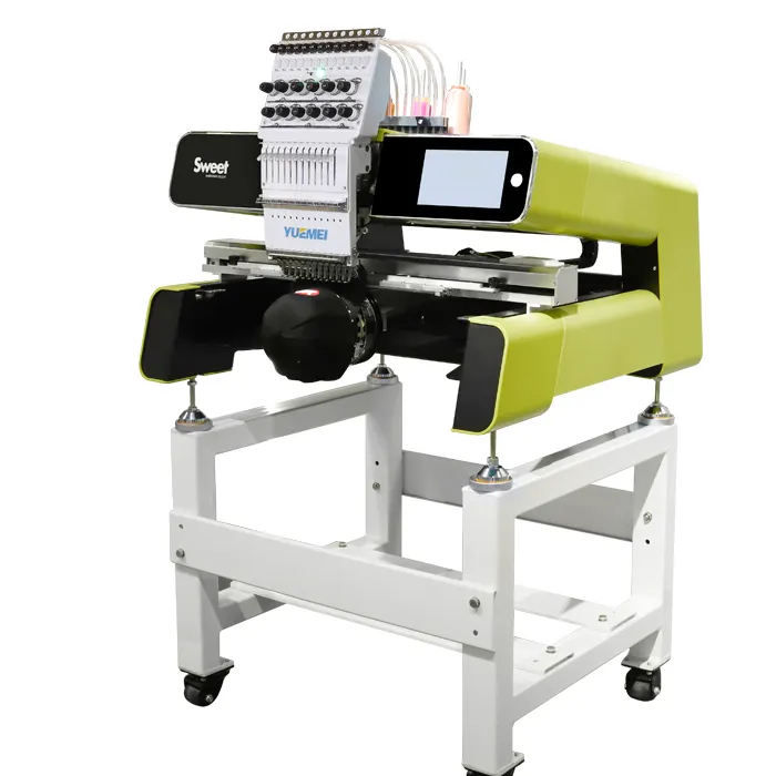 Fast Delivery   YUEMEI Multifunctional Single Head Computerized Embroidery Machine