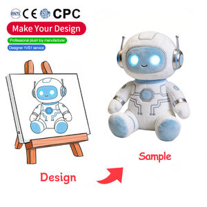 ألعاب محشوة مخصصة عالية الجودة على شكل روبوت ذكاء اصطناعي لطيف من القطن، ألعاب قطيفة مخصصة من الشركات المصنعة - Product Image 4