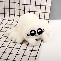 En stock : Peluche araignée Lucas mignonne et moelleuse, jouet en peluche tarantule, décoration d'Halloween, cadeau de fête, vente en gros, logo personnalisé