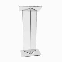Plataforma LED Acrílica Transparente Moderna para Centro de Mesa de Boda, Diseño Personalizado, Púlpito de Iglesia, Aula Escolar, Plegable, Fácil de Montar