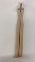 Échantillon Gratuit - Vente en Gros Personnalisée - Brosse à Dents en Bambou Noir Biodégradable et Écologique - Manche Rond - Brosse à Dents en Bambou au Charbon de Bois