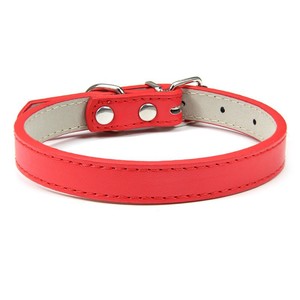 2025 gran oferta PU cuero ajustable y transpirable mascota gato y perro <span class=keywords><strong>Collar</strong></span> para perros grandes pequeños y medianos - Product Image 5