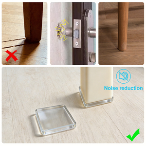 4 coussinets anti-choc invisibles en PU, antidérapants, anti-vibrations, réducteurs de bruit, <span class=keywords><strong>pour</strong></span> pieds de meubles, protecteurs <span class=keywords><strong>pour</strong></span> <span class=keywords><strong>canapé</strong></span>, table, chaise - Product Image 5