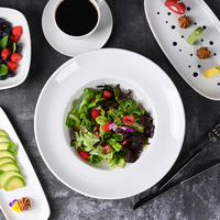 Assiettes en Porcelaine Fine Personnalisées Blanches Légères pour Mariages et Hôtels