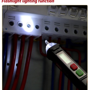 TASI TA13A - Lápiz Probador Eléctrico Portátil, Detector de Voltaje Digital, Electroprobador NCV, Destornillador Indicador, 220V, 1 Año de Garantía - Product Image 5