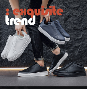 Zapatillas de Moda Coreanas Primavera 2026, Zapatillas Deportivas Casuales Blancas de Moda para <span class=keywords><strong>Hombre</strong></span>, Estilo Slip-on Juvenil - Product Image 6