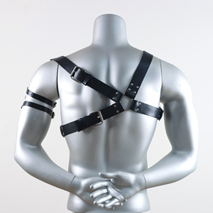 Harnais de bondage pour homme, ceinture d'épée, lingerie de poitrine gothique, gilet en cuir, harnais corporel, sangle BDSM sexy, accessoires érotiques - Product Image 6
