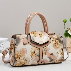 New Luxury Small Size Women's Shoulder Bags PU Leather Fashion Quilted Leather Bags Lady Style Wholesale <b>Handbags</b> With Flower - Product Image 5