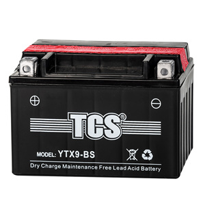 Batteries de moto TCS, nouveau style, <span class=keywords><strong>Ytx9</strong></span>-<span class=keywords><strong>bs</strong></span> <span class=keywords><strong>12V</strong></span> <span class=keywords><strong>9AH</strong></span> - Product Image 1