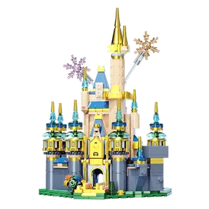 ITTL nouveauté château assembler décoration blocs de construction modèle construire jouets pour enfants à partir de 3 ans - Product Image 1