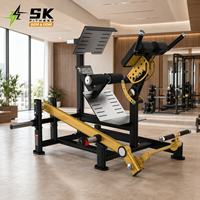 Banc d'hyperextension commercial SK, robuste et réglable, pour exercices de dos et entraînement de force en salle de sport