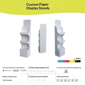Présentoirs et étagères en carton ondulé sur pied, modèle 100, personnalisables, fabriqués en Chine, pour <span class=keywords><strong>Costco</strong></span> - Product Image 2