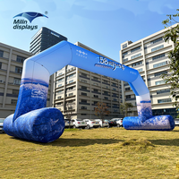 Grande arche gonflable extérieure personnalisée avec ventilateur pour manifestation sportive et salon professionnel