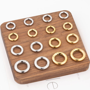 316L thép không gỉ mùa xuân Vòng <span class=keywords><strong>Clasp</strong></span> móc Carabiner kích cỡ khác nhau Vòng O <span class=keywords><strong>Ring</strong></span> cho túi Mặt dây chuyền đồ trang sức làm phụ kiện - Product Image 6