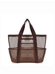 Playa con partición de malla de gran capacidad, bolsa de almacenamiento de juguetes de natación multifuncional, bolsa de viaje y vacaciones - Product Image 4