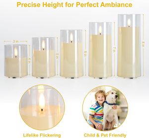 Vaso de Vidrio para Velas LED - Product Image 4