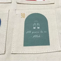 Calendrier de l'Avent du Ramadan personnalisé vierge vide de 30 jours personnalisé bricolage compte à rebours enfants toile